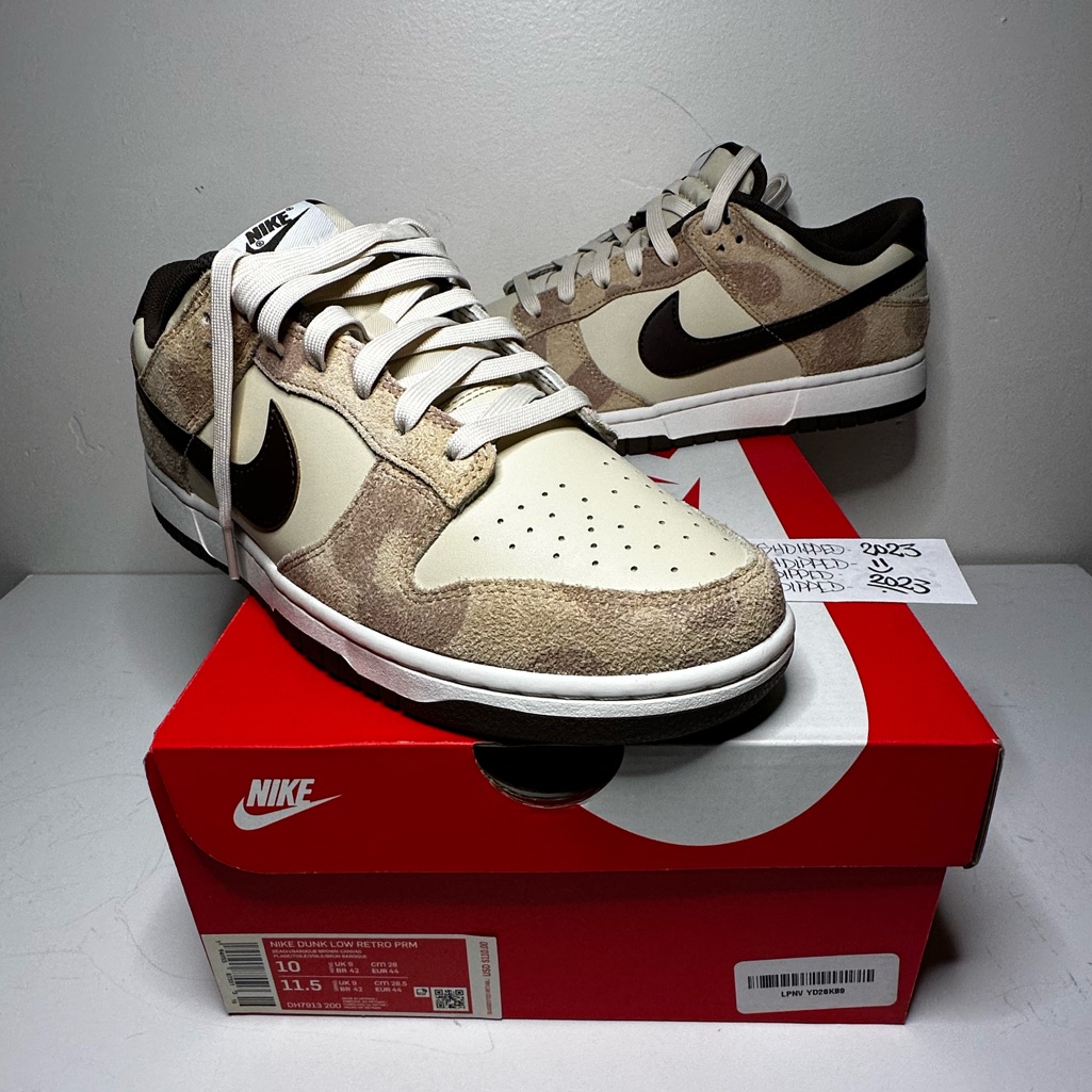 Nwt 2021 Nike Dunk Low Retro Prm Animal Pack Giraffe Mens Sz 10 Deadstock Og All